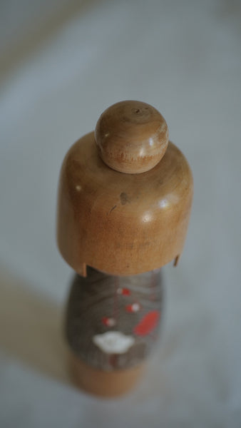 DUO DE KOKESHI VINTAGE USABURO  / 22,5 CM et 36,5 CM