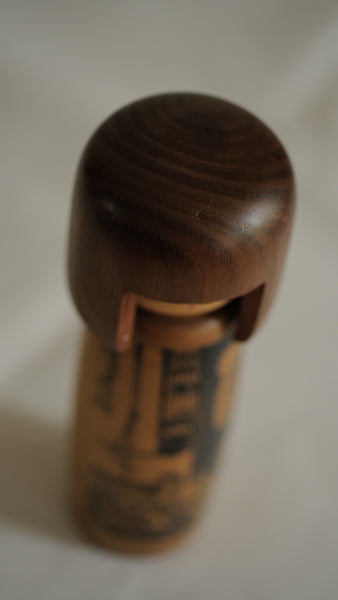 KOKESHI VINTAGE PAR USABURO / 18,5 CM
