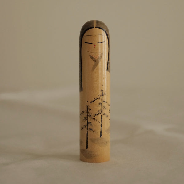 PETITE KOKESHI VINTAGE PAR TAKAO KIYOHARA  / 14 CM