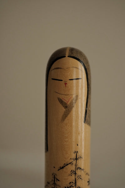 PETITE KOKESHI VINTAGE PAR TAKAO KIYOHARA  / 14 CM