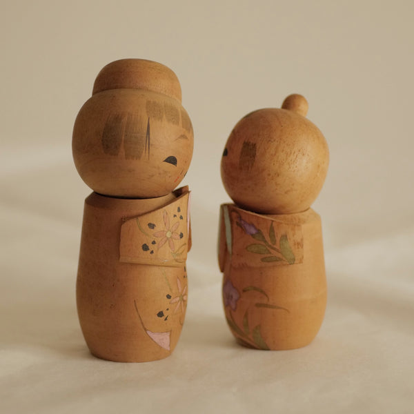 DUO DE KOKESHI VINTAGES / 13 CM