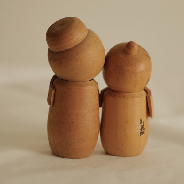 DUO DE KOKESHI VINTAGES / 13 CM