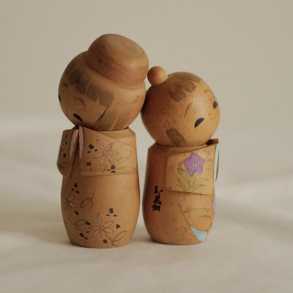 DUO DE KOKESHI VINTAGES / 13 CM