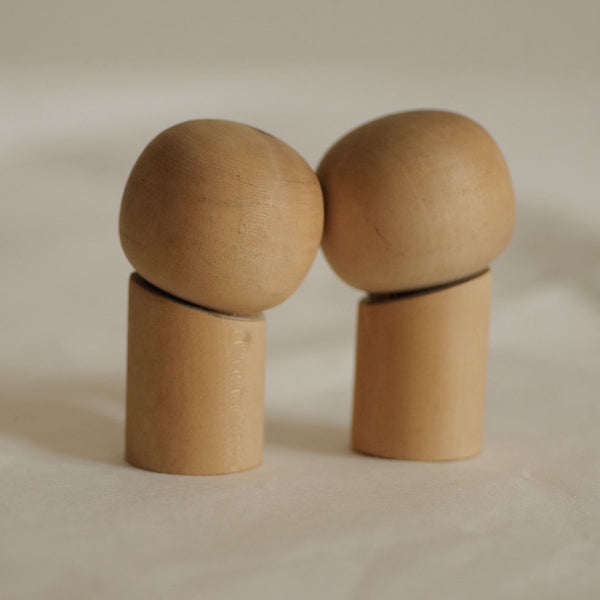 DUO DE KOKESHI VINTAGES / 8 CM