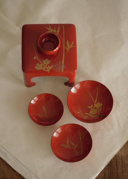 SET À SAKÉ LAQUÉ VINTAGE