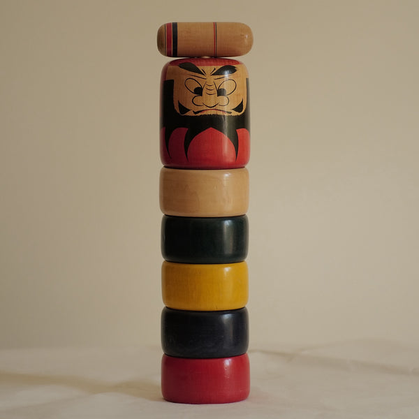 GRAND DARUMA OTOSHI VINTAGE PAR TSUTA MAMORU / 37 CM