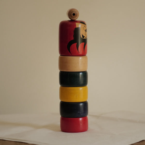 GRAND DARUMA OTOSHI VINTAGE PAR TSUTA MAMORU / 37 CM