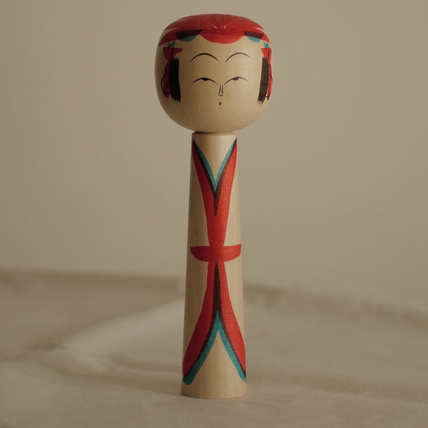 KOKESHI VINTAGE YAJIRO PAR TAKADA TOSHIO / 24,5 CM