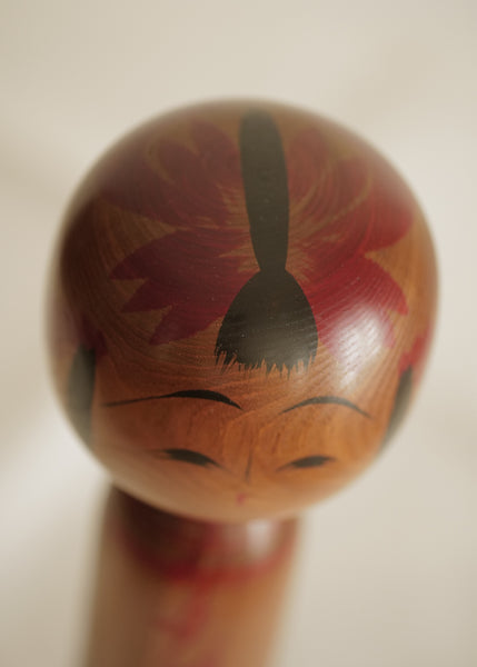 GRANDE KOKESHI YAMAGATA VINTAGE PAR MIYAJIMA SHIGEAKI (MUHITSU) / 37 CM