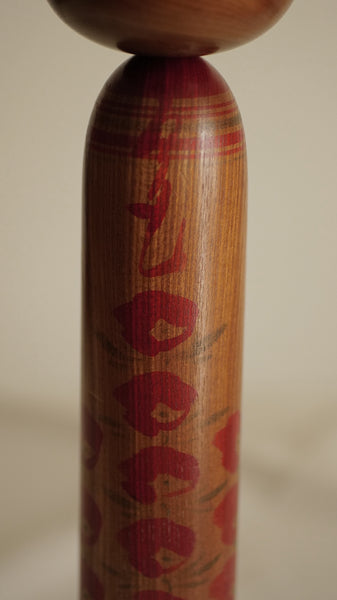 GRANDE KOKESHI YAMAGATA VINTAGE PAR MIYAJIMA SHIGEAKI (MUHITSU) / 37 CM