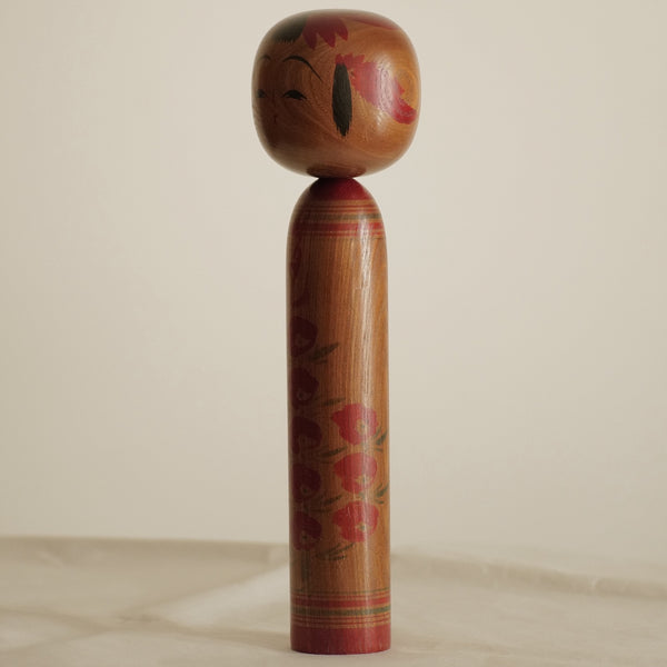 GRANDE KOKESHI YAMAGATA VINTAGE PAR MIYAJIMA SHIGEAKI (MUHITSU) / 37 CM