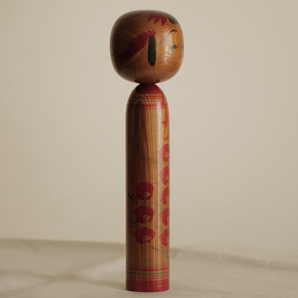 GRANDE KOKESHI YAMAGATA VINTAGE PAR MIYAJIMA SHIGEAKI (MUHITSU) / 37 CM