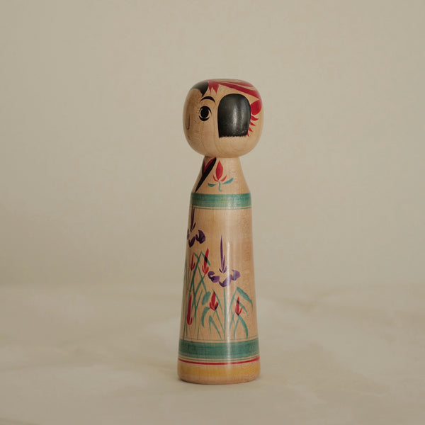 KOKESHI VINTAGE DE STYLE ZAO PAR ABE SHINYA / 20 CM