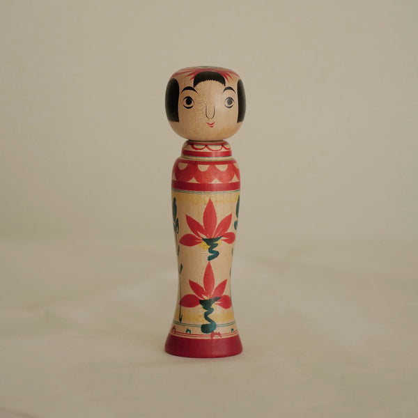 KOKESHI VINTAGE DE STYLE ZAO PAR ABE SHINYA / 18 CM