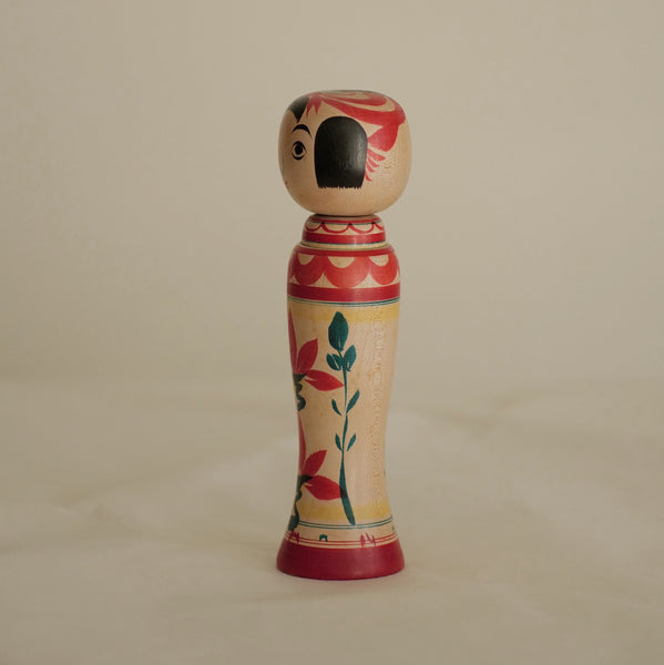 KOKESHI VINTAGE DE STYLE ZAO PAR ABE SHINYA / 18 CM