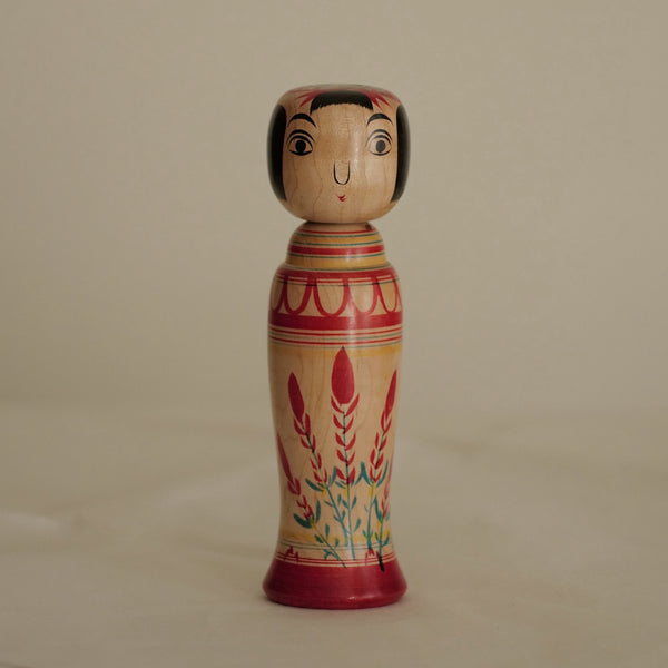 KOKESHI VINTAGE DE STYLE ZAO PAR ABE SHINYA / 20 CM