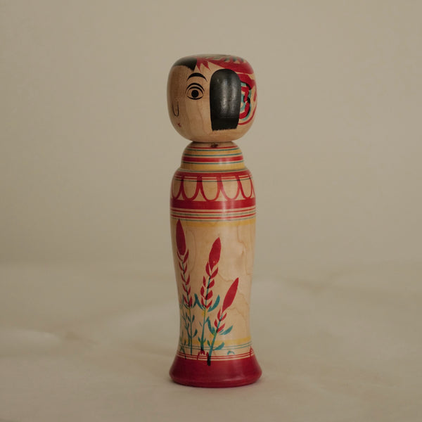KOKESHI VINTAGE DE STYLE ZAO PAR ABE SHINYA / 20 CM