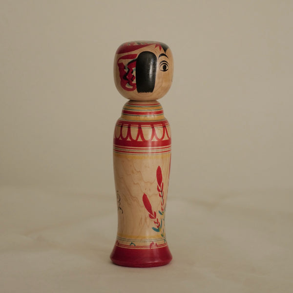 KOKESHI VINTAGE DE STYLE ZAO PAR ABE SHINYA / 20 CM