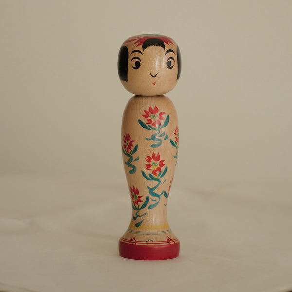 KOKESHI VINTAGE DE STYLE ZAO PAR ABE SHINYA / 20 CM