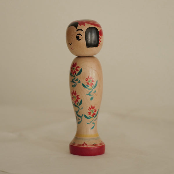 KOKESHI VINTAGE DE STYLE ZAO PAR ABE SHINYA / 20 CM