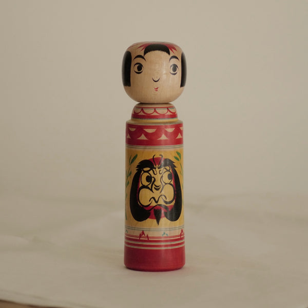 KOKESHI VINTAGE DE STYLE ZAO PAR ABE SHINYA / 20 CM