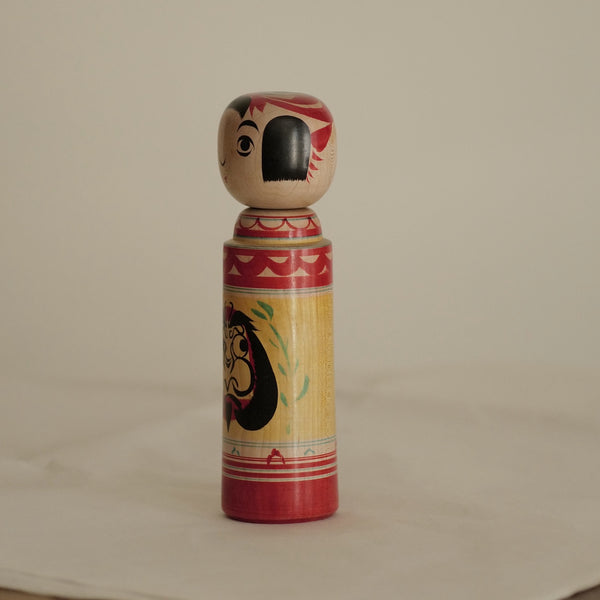 KOKESHI VINTAGE DE STYLE ZAO PAR ABE SHINYA / 20 CM