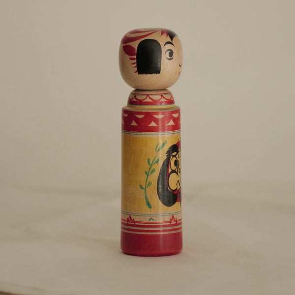KOKESHI VINTAGE DE STYLE ZAO PAR ABE SHINYA / 20 CM