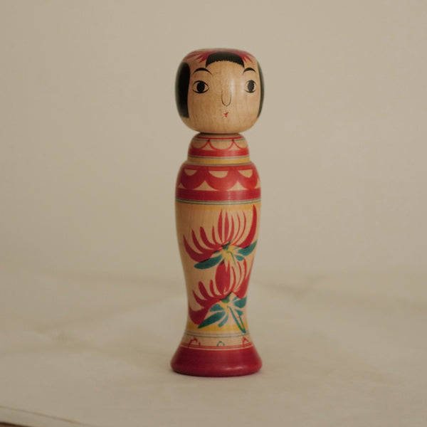 KOKESHI VINTAGE DE STYLE ZAO PAR ABE SHINYA / 20 CM