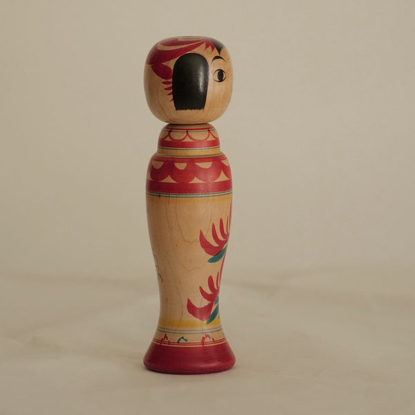KOKESHI VINTAGE DE STYLE ZAO PAR ABE SHINYA / 20 CM