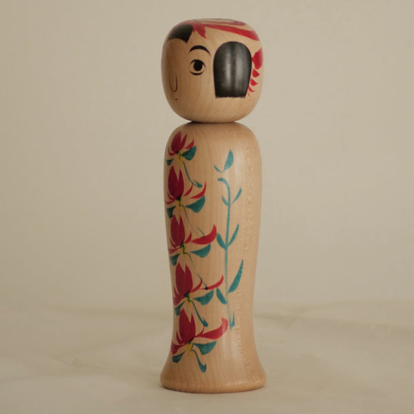 KOKESHI VINTAGE DE STYLE ZAO PAR ABE SHINYA / 25 CM
