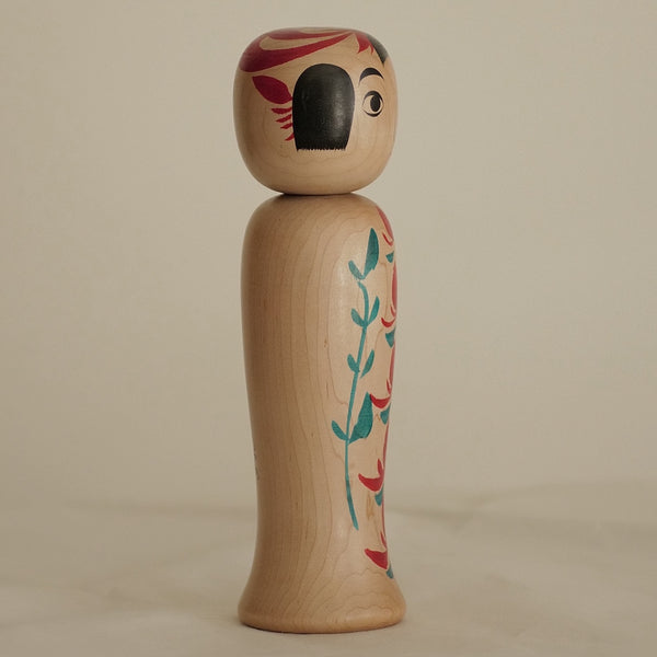 KOKESHI VINTAGE DE STYLE ZAO PAR ABE SHINYA / 25 CM