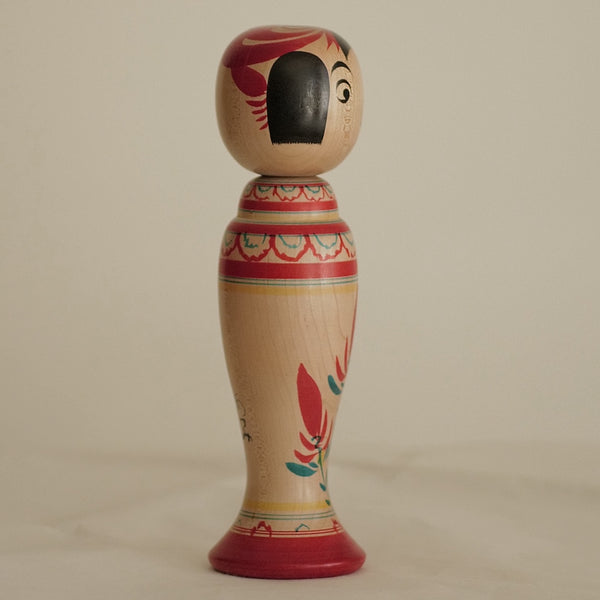 KOKESHI VINTAGE DE STYLE ZAO PAR ABE SHINYA / 25 CM