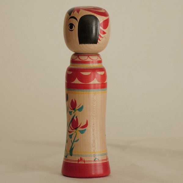 KOKESHI VINTAGE DE STYLE ZAO PAR ABE SHINYA / 25 CM