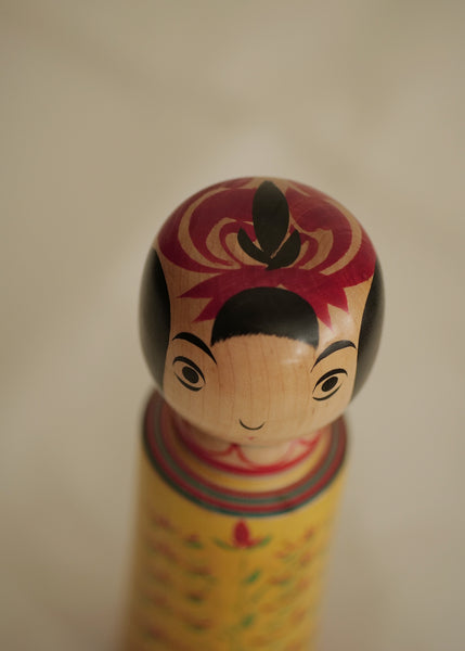 KOKESHI VINTAGE DE STYLE ZAO PAR ABE SHINYA / 25 CM