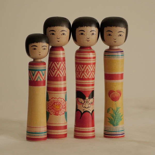 KOKESHI VINTAGE DE STYLE TSUGARU PAR HASEGAWA KENZO / 22 CM