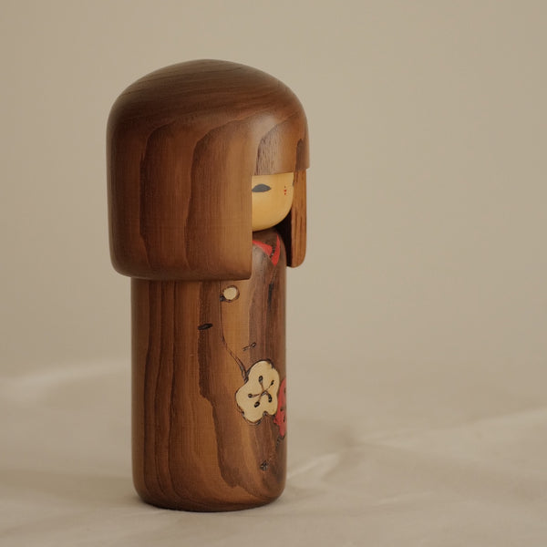 KOKESHI BOÎTE VINTAGE PAR USABURO / 20 CM
