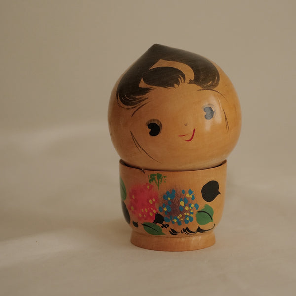 KOKESHI BOÎTE VINTAGE PAR TAKESHI / 14,5 CM