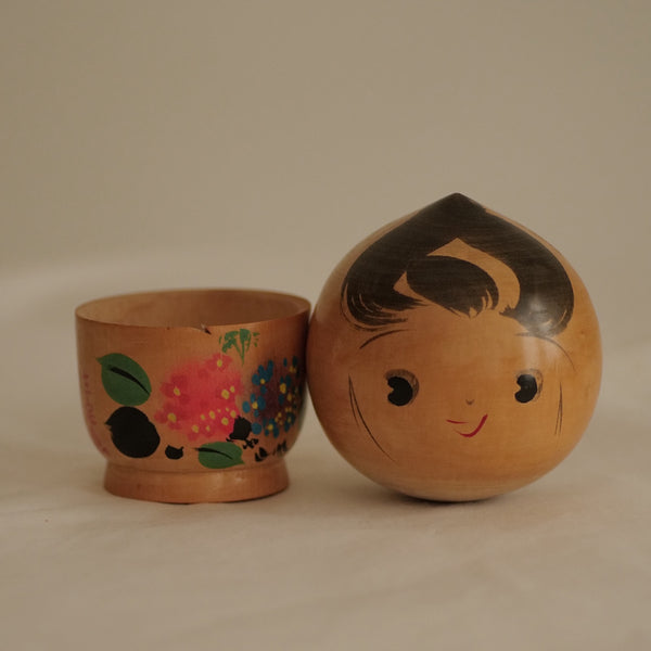 KOKESHI BOÎTE VINTAGE PAR TAKESHI / 14,5 CM