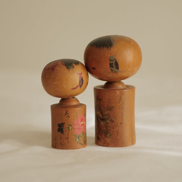 DUO DE KOKESHI VINTAGE / 10 CM