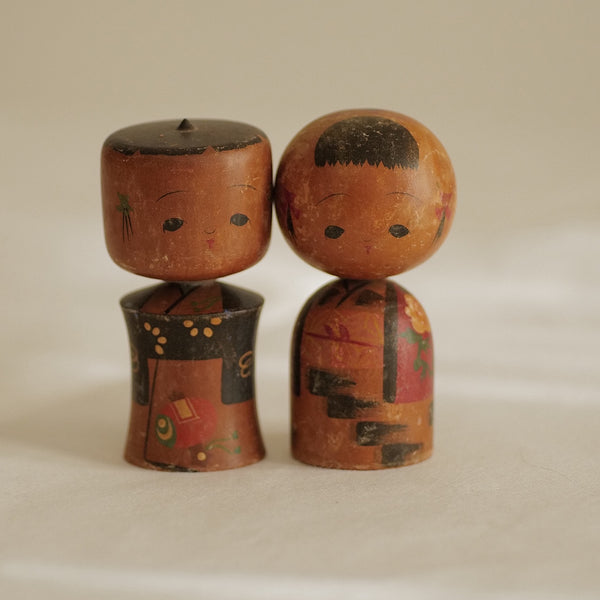 DUO DE KOKESHI VINTAGE / 9 CM