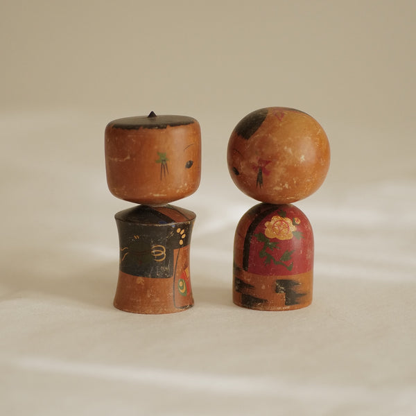 DUO DE KOKESHI VINTAGE / 9 CM