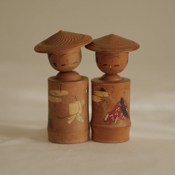 DUO DE KOKESHI VINTAGE / 10,50 CM
