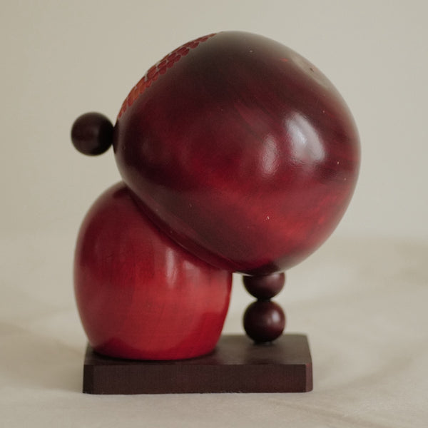 KOKESHI VINTAGE “ENFANT DU VILLAGE” PAR TAMURA CHIE / 17,5 CM