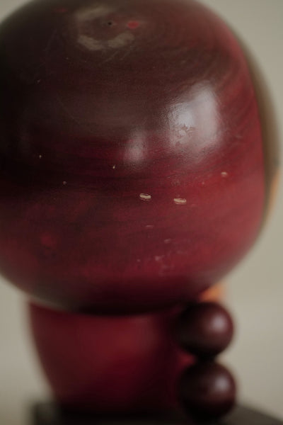KOKESHI VINTAGE “ENFANT DU VILLAGE” PAR TAMURA CHIE / 17,5 CM