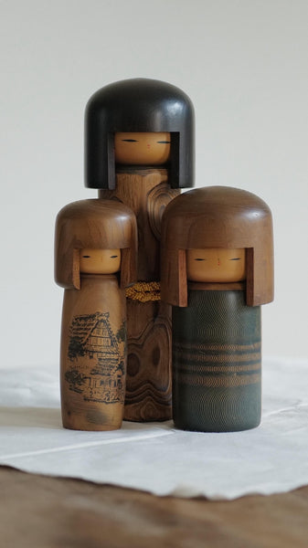 KOKESHI VINTAGE USABURO / 18,5 CM