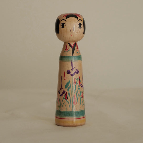 KOKESHI VINTAGE DE STYLE ZAO PAR ABE SHINYA / 20 CM